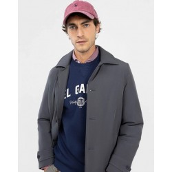 Abrigo largo acolchado hombre | Pluma reciclada