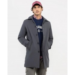 Abrigo largo acolchado hombre | Pluma reciclada