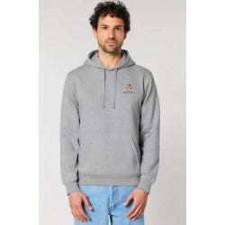 Sudadera Gris Algodón Orgánico Estampado Patos | Eolo Sanxenxo