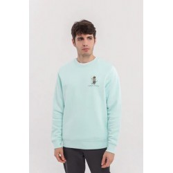Sudadera Verde Algodón Orgánico Teckel Pescador | Eolo Sanxenxo