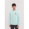 Sudadera Verde Algodón Orgánico Teckel Pescador | Eolo Sanxenxo