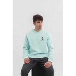 Sudadera Verde Algodón Orgánico Teckel Pescador | Eolo Sanxenxo