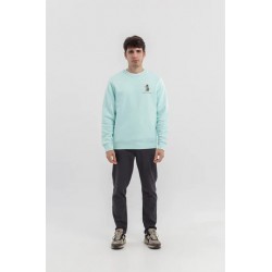 Sudadera Verde Algodón Orgánico Teckel Pescador | Eolo Sanxenxo
