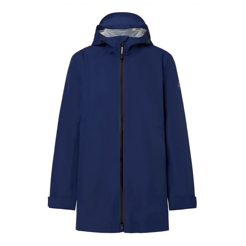 Chaqueta Bald azul marino Ecoalf hombre impermeable