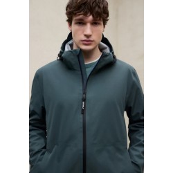 Chaqueta Bald verde Ecoalf hombre impermeable y sostenible
