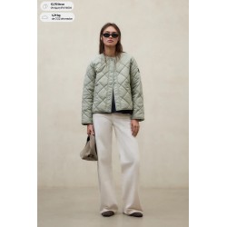 Chaqueta Musa Rhomb verde Ecoalf acolchada mujer