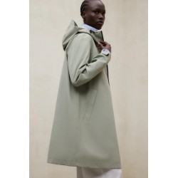 Parka Larga Neve Verde Ecoalf Mujer Impermeable | Eolo Sanxenxo