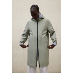 Parka Larga Neve Verde Ecoalf Mujer Impermeable | Eolo Sanxenxo