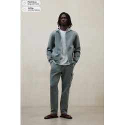 Sudadera Dylan Hybrid Verde Hombre Ecoalf | Capucha Cremallera Sostenible | Eolo Sanxenxo