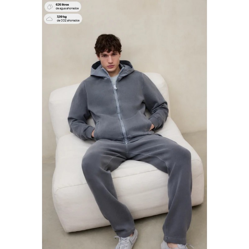 Pantalón Cargo Gris Sostenible | Estilo Casual y Cómodo