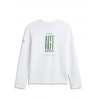 Sudadera blanca Act Now ECOALF sostenible | Moda eco