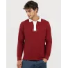 Polo Rugby burdeos Manga Larga Hombre | El Ganso | Eolo Sanxenxo