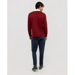 Polo Rugby burdeos Manga Larga Hombre | El Ganso | Eolo Sanxenxo