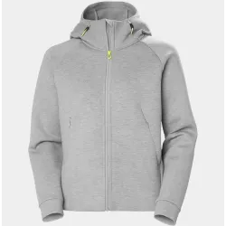 Chaqueta con capucha gris mujer | Cómoda y versátil