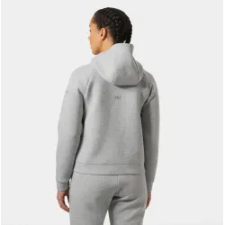 Chaqueta con capucha gris mujer | Cómoda y versátil