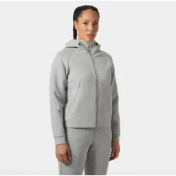 Chaqueta con capucha gris mujer | Cómoda y versátil