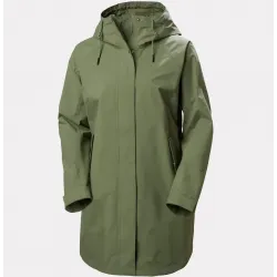 Parka verde mujer impermeable | Entretiempo y uso diario