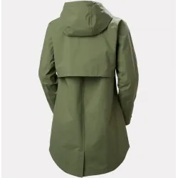 Parka verde mujer impermeable | Entretiempo y uso diario