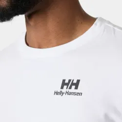 Camiseta Helly Hansen Blanca Hombre | Logo Espalda | EOLO Sanxenxo
