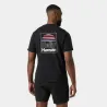 Camiseta Helly Hansen Negra Hombre | Logo Espalda | EOLO Sanxenxo