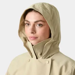 Chaqueta impermeable mujer Helly Hansen beige | Eolo Sanxenxo