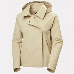 Chaqueta impermeable mujer Helly Hansen beige | Eolo Sanxenxo