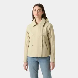 Chaqueta impermeable mujer Helly Hansen beige | Eolo Sanxenxo