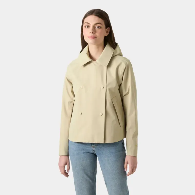 Chaqueta impermeable mujer Helly Hansen beige | Eolo Sanxenxo