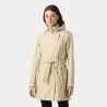 Gabardina impermeable mujer Helly Hansen beige | Eolo Sanxenxo