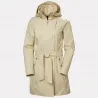 Gabardina impermeable mujer Helly Hansen beige | Eolo Sanxenxo