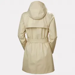 Gabardina impermeable mujer Helly Hansen beige | Eolo Sanxenxo