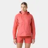 Chaqueta Helly Hansen Crew Hooded 2.0 Mujer Coral Impermeable | EOLO Sanxenxo