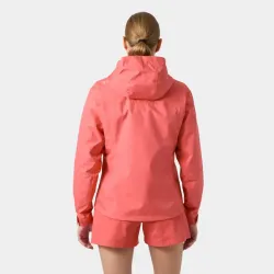 Chaqueta Helly Hansen Crew Hooded 2.0 Mujer Coral Impermeable | EOLO Sanxenxo