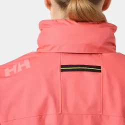 Chaqueta Helly Hansen Crew Hooded 2.0 Mujer Coral Impermeable | EOLO Sanxenxo