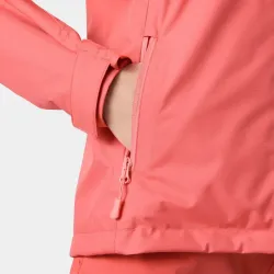 Chaqueta Helly Hansen Crew Hooded 2.0 Mujer Coral Impermeable | EOLO Sanxenxo
