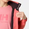 Chaqueta Helly Hansen Crew Hooded 2.0 Mujer Coral Impermeable | EOLO Sanxenxo