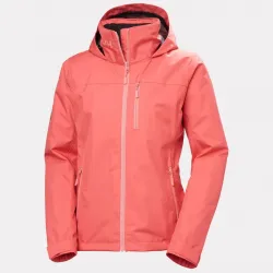Chaqueta Helly Hansen Crew Hooded 2.0 Mujer Coral Impermeable | EOLO Sanxenxo
