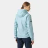Chaqueta Helly Hansen Crew Hooded 2.0 Mujer Azul Claro Impermeable | EOLO Sanxenxo