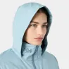 Chaqueta Helly Hansen Crew Hooded 2.0 Mujer Azul Claro Impermeable | EOLO Sanxenxo