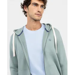 Sudadera verde con capucha El Ganso hombre | Eolo Sanxenxo