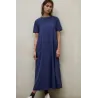 Vestido largo azul Elettra Ecoalf mujer | Eolo Sanxenxo