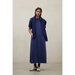 Vestido largo azul Elettra Ecoalf mujer | Eolo Sanxenxo