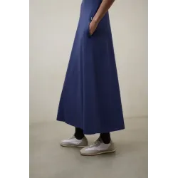 Vestido largo azul Elettra Ecoalf mujer | Eolo Sanxenxo