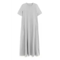 Vestido largo gris Elettra Ecoalf mujer | Eolo Sanxenxo