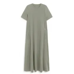 Vestido largo verde Elettra Ecoalf mujer | Eolo Sanxenxo