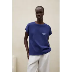 Camiseta Azul Marino Mujer Ecoalf | Moda Sostenible | Eolo Sanxenxo