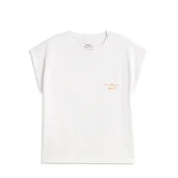 Camiseta Blanca Mujer Ecoalf | Moda Sostenible | Eolo Sanxenxo