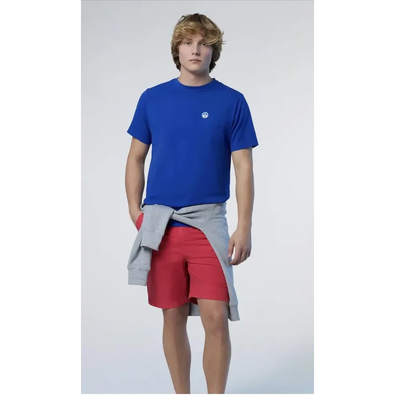 Camiseta North Sails Azul Hombre Logo | Eolo Sanxenxo