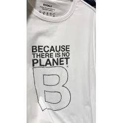Camiseta Ecoalf Hombre Blanca Because There Is No Planet B | Eolo Sanxenxo