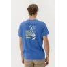 Camiseta Azul El Pulpo Hombre | Estampado Sealovers